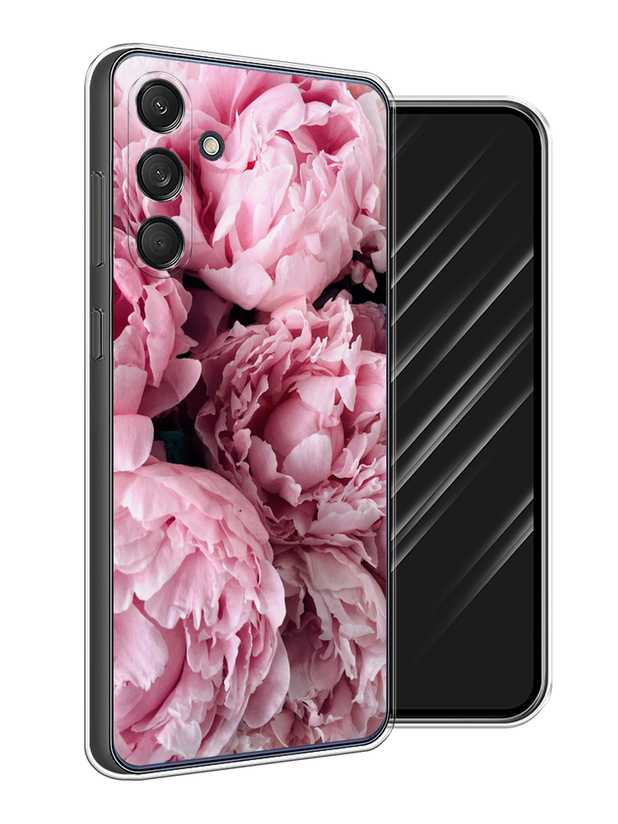 

Чехол Awog на Samsung Galaxy M55 "Нежные пионы", Розовый;черный;белый, 2109650-1