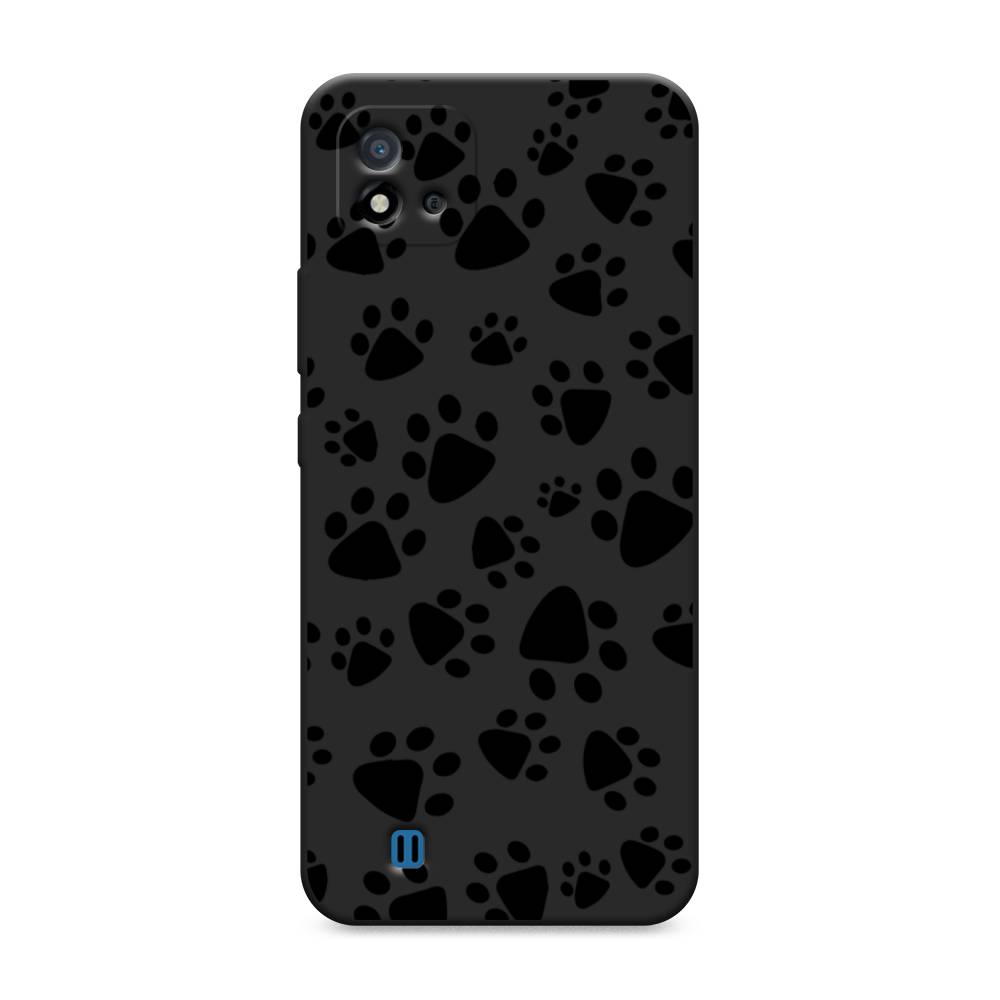 

Чехол Awog на Realme C20 "Лапки черные", Разноцветный, 254852-1
