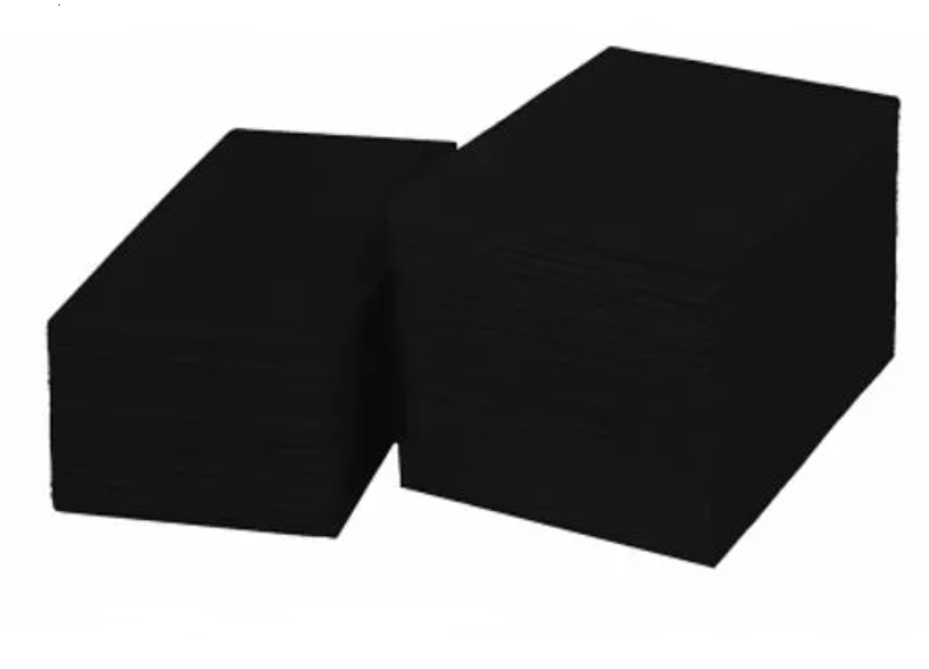 Полотенце IGRObeauty, чёрное, 50 г/м2, 45x90 см, 50 штук