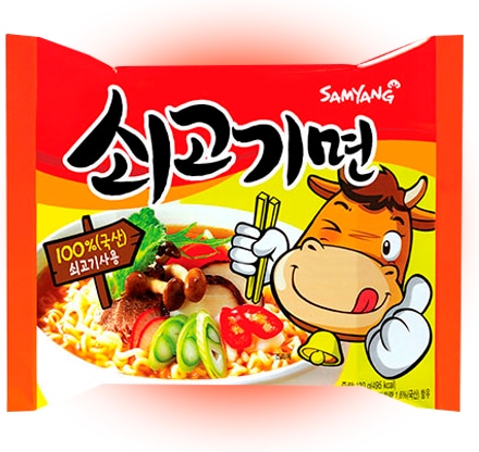 

Лапша Samyang с Говядиной 120 гр (пачка) Упаковка 20 шт