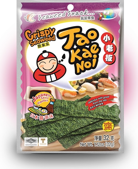 фото Tao kae noi crispy seaweed japanese sauce flavour японский соус 32 грамма упаковка 6 шт nobrand