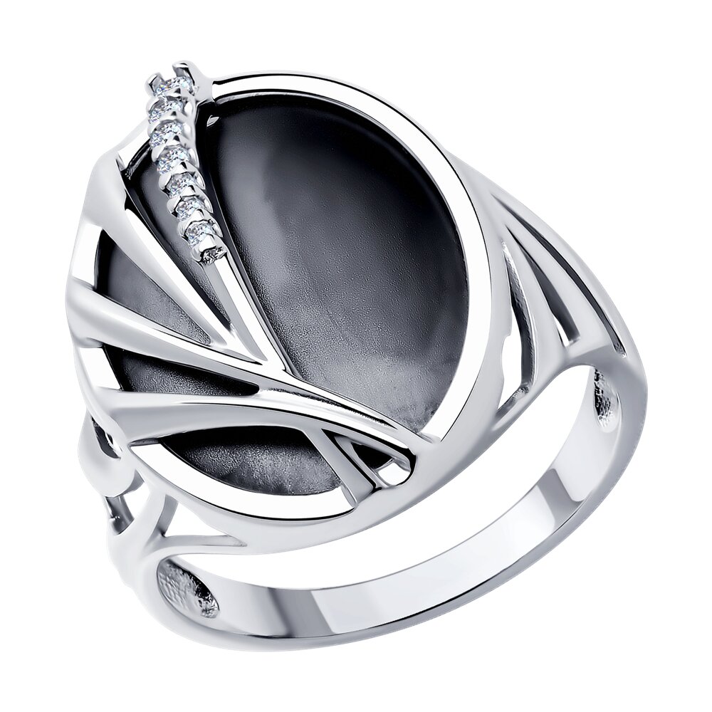 

Кольцо из серебра р.  Diamant 94-110-01654-1, фианит, 94-110-01654-1