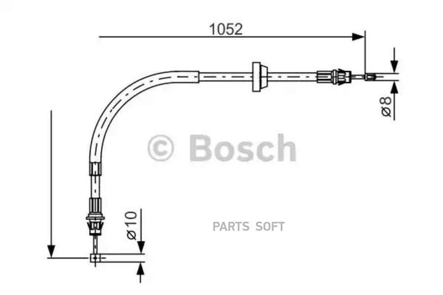 

Трос Ручного Тормоза Пер. Bosch арт. 1987477186