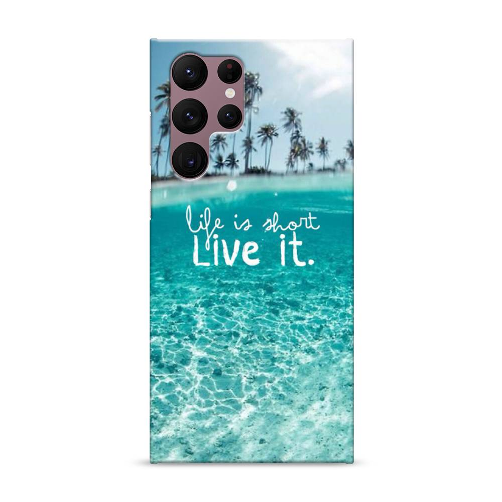 

Пластиковый чехол "Live it" на Samsung Galaxy S22 Ultra, 2104020-5