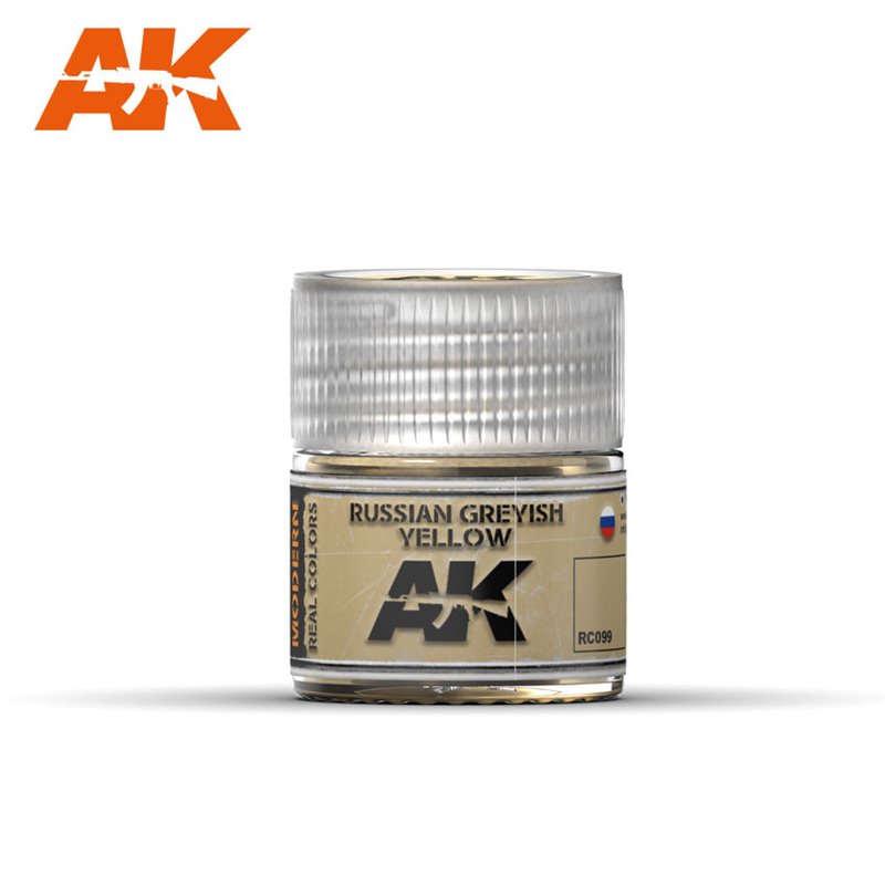 фото Краска акриловая ak interactive russian greyish yellow, 10 мл