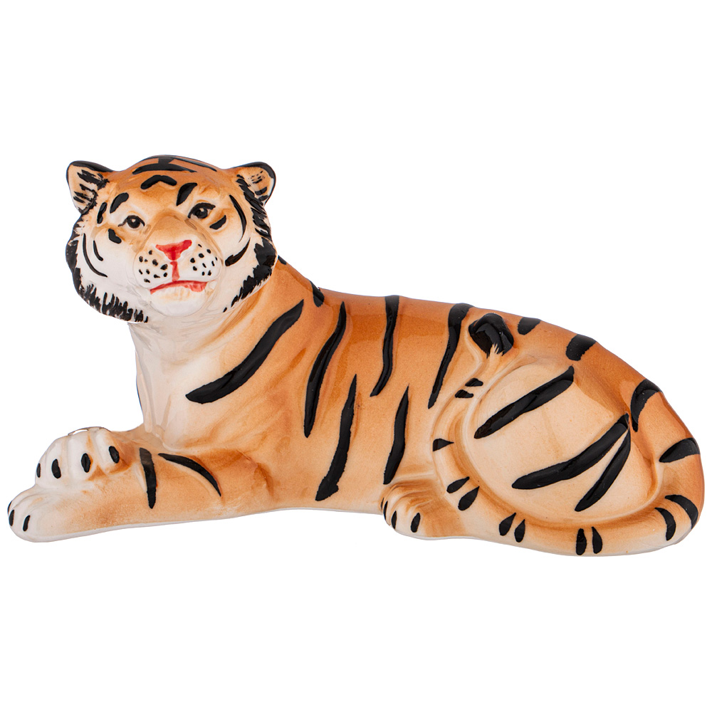 фото Статуэтка тигр длина 15 см lefard