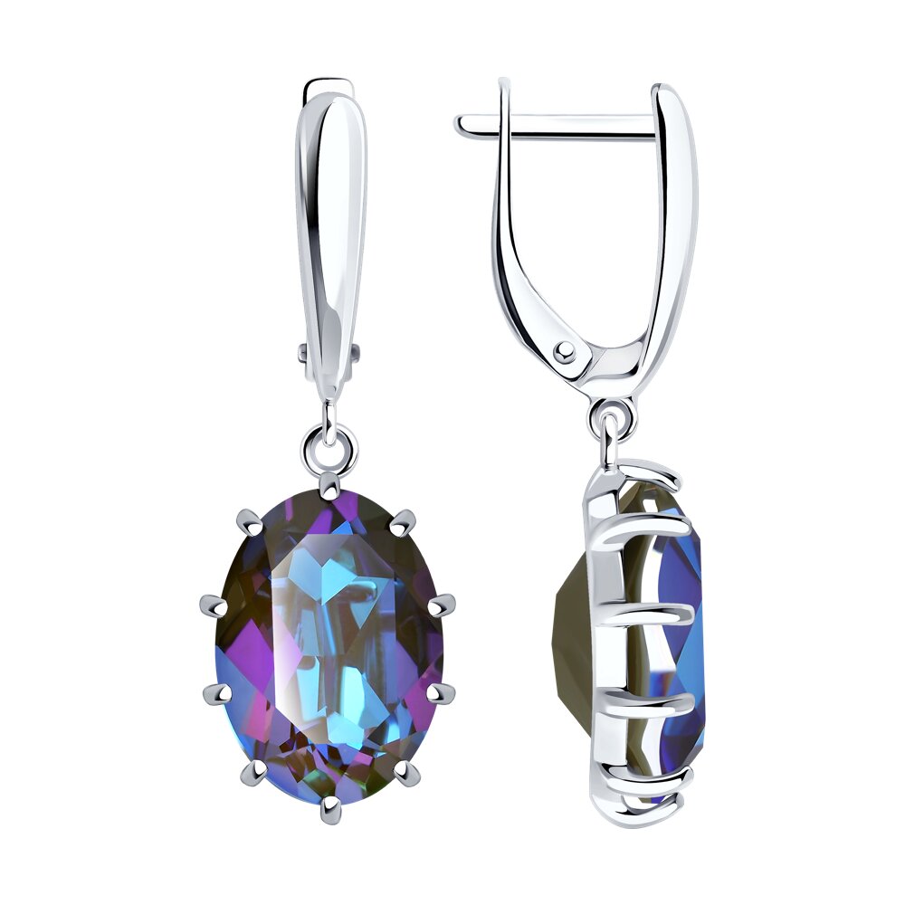 

Серьги подвески из серебра со Swarovski SOKOLOV 94026108, 94026108