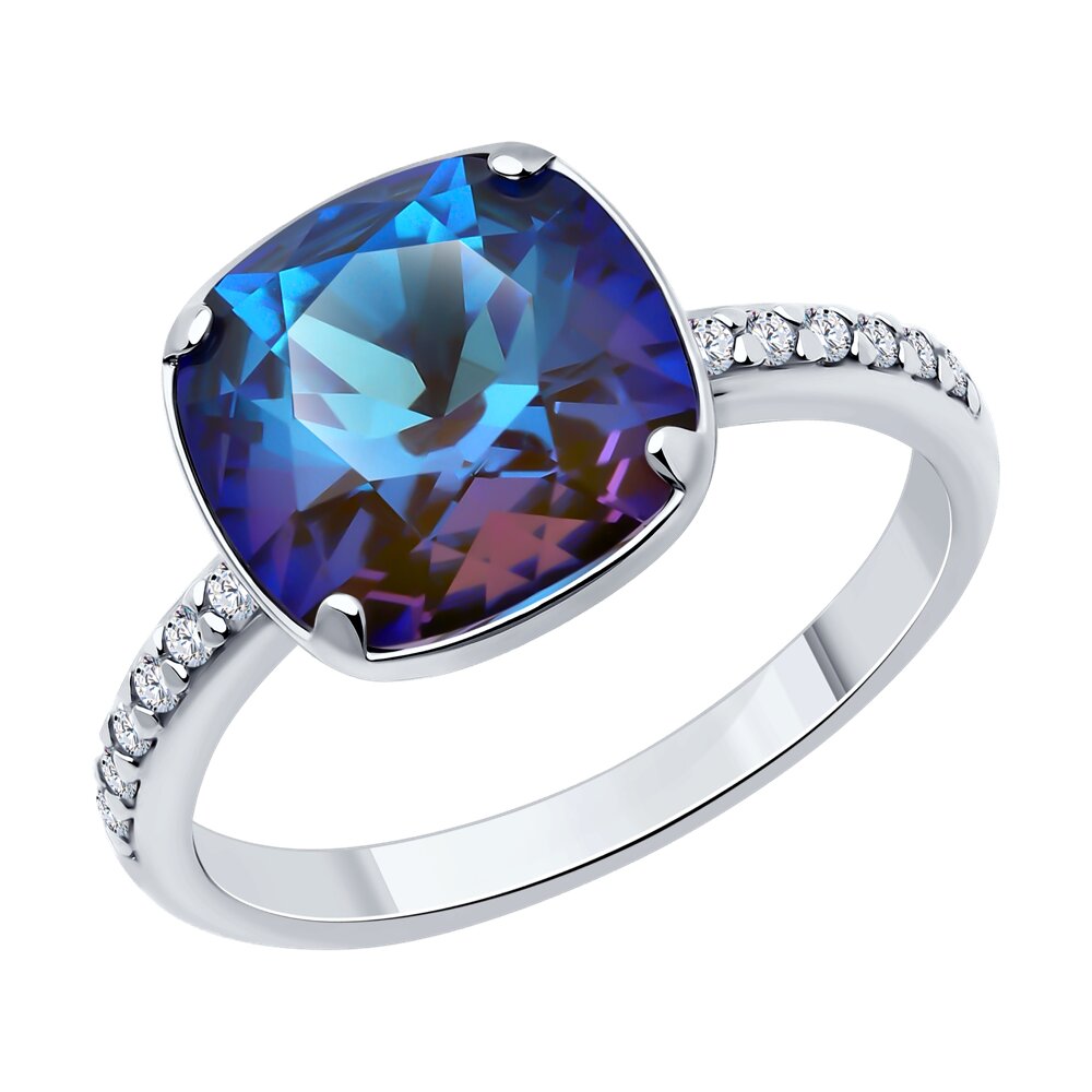 

Кольцо из серебра со Swarovski/фианитом р.  SOKOLOV 94013888, 94013888
