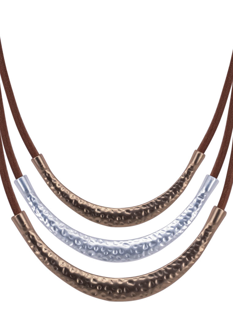 

Колье из бижутерного сплава/натуральной кожи 45 см OTOKODESIGN 11-56659, 11-56659