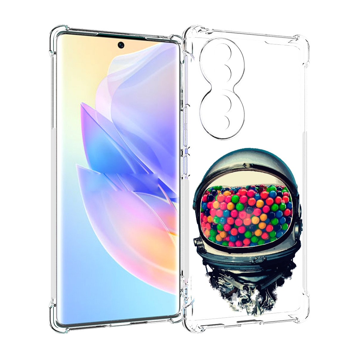 

Чехол MyPads шлем космонавта для Honor 70, Прозрачный, Tocco