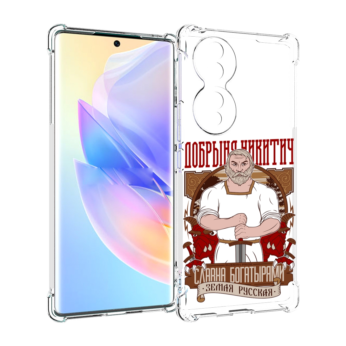 

Чехол MyPads Добрыня для Honor 70, Прозрачный, Tocco