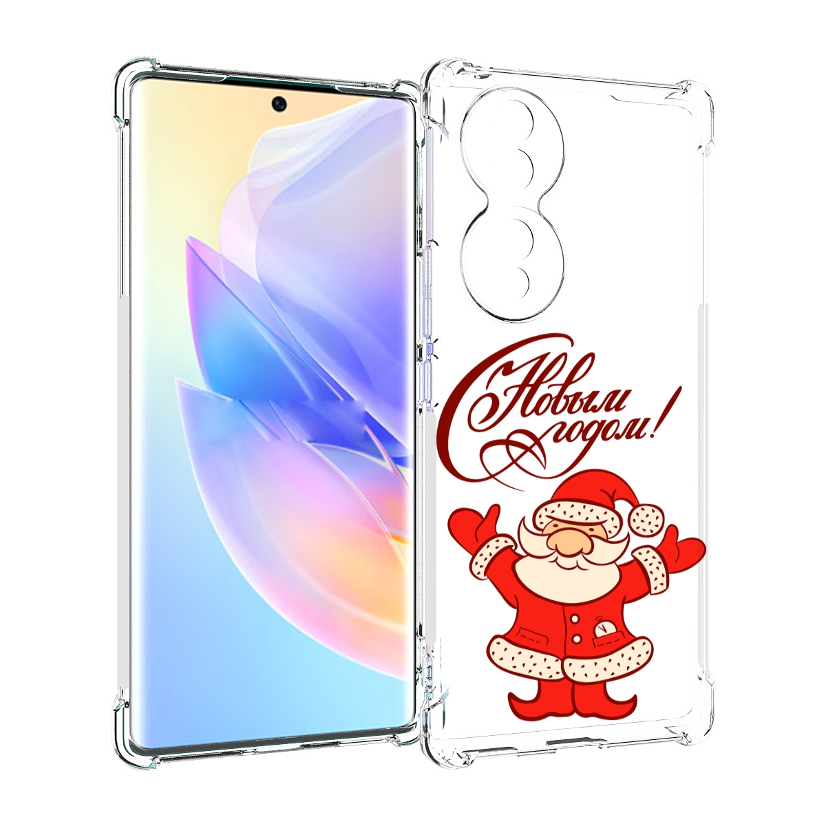 

Чехол MyPads Добрый дед мороз с новым годом 2023 для Honor 70, Прозрачный, Tocco
