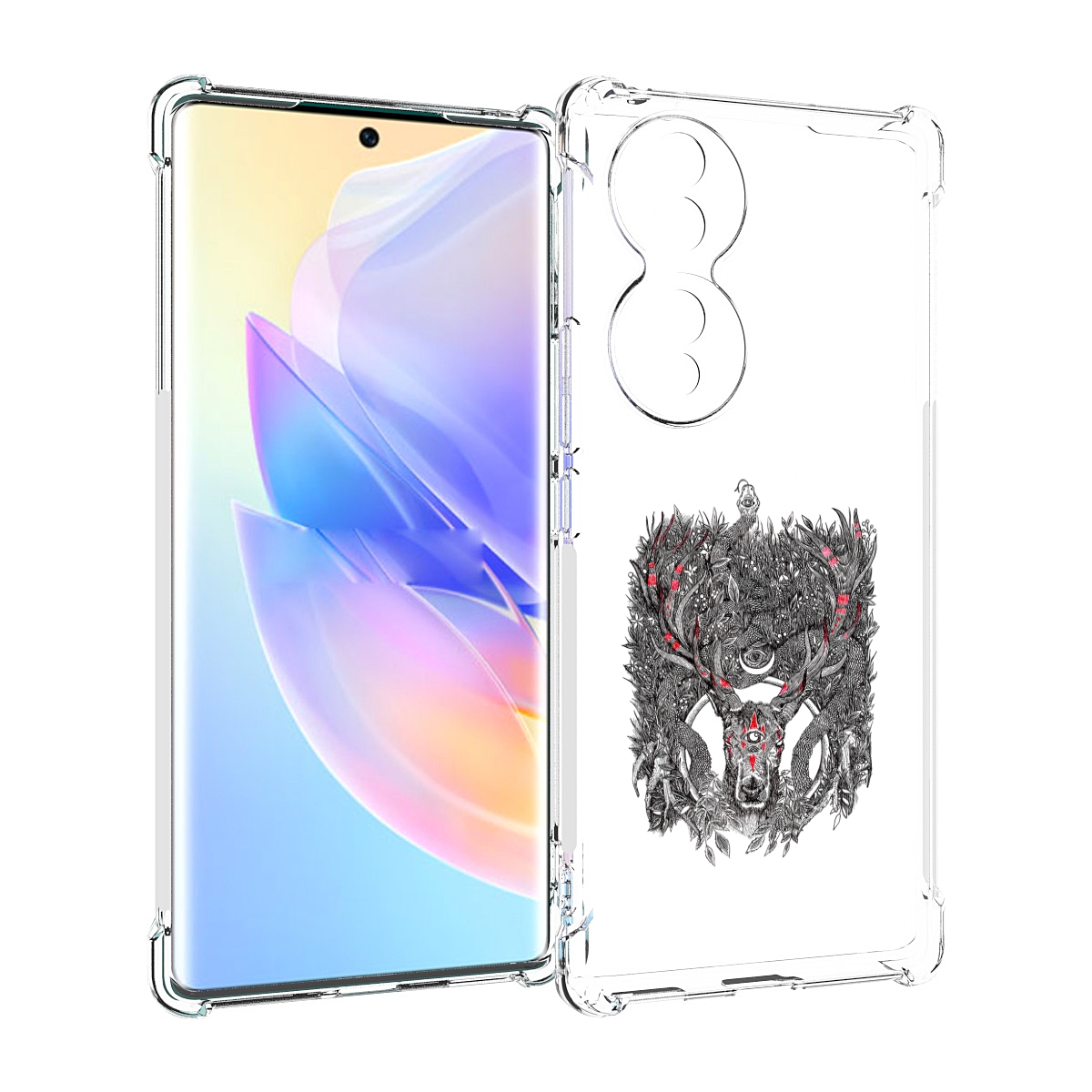 

Чехол MyPads Дизайнерские_676 для Honor 70, Прозрачный, Tocco