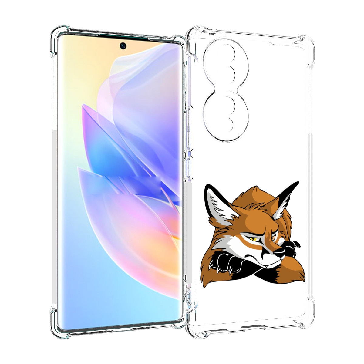 

Чехол MyPads фокс для Honor 70, Прозрачный, Tocco
