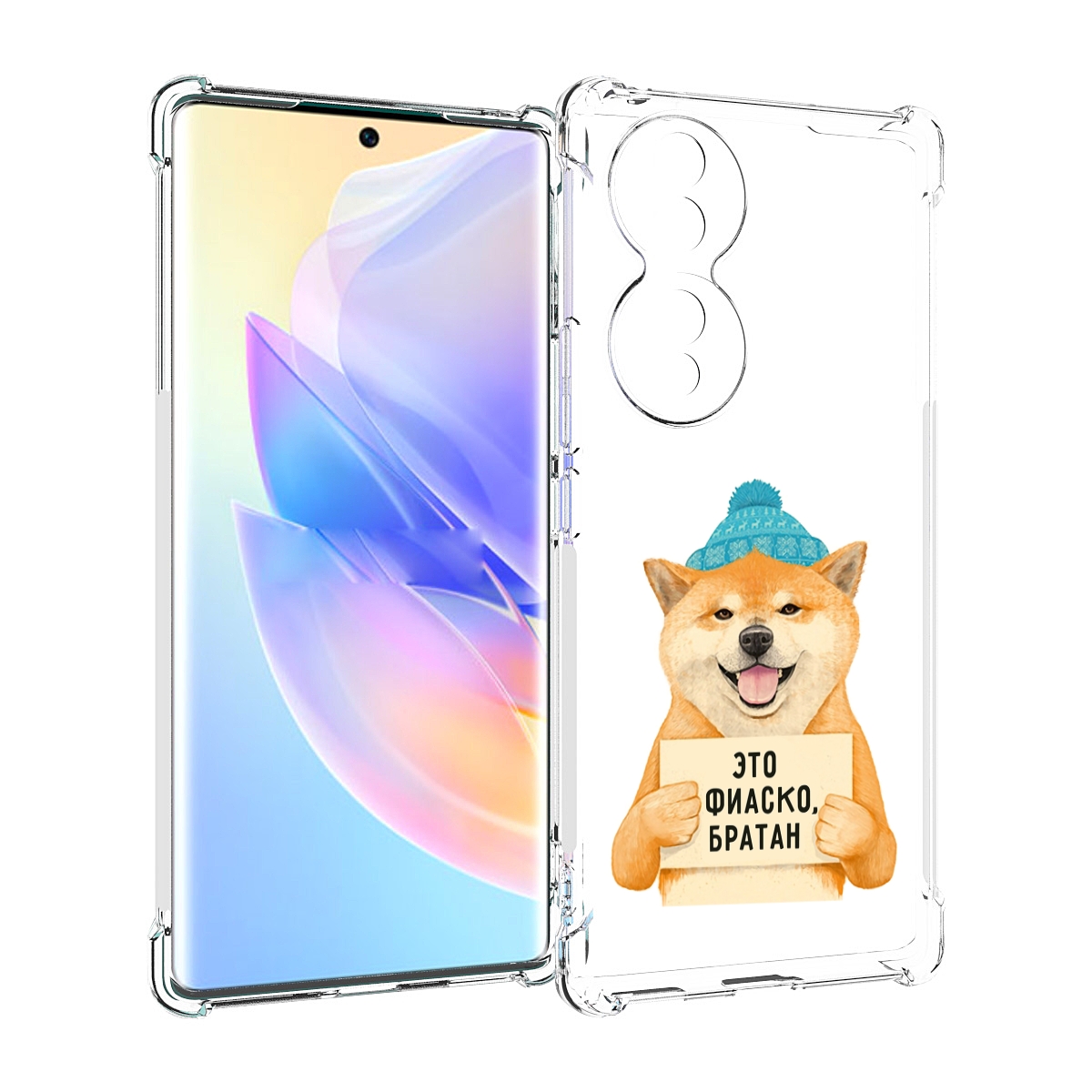

Чехол MyPads фиаско для Honor 70, Прозрачный, Tocco