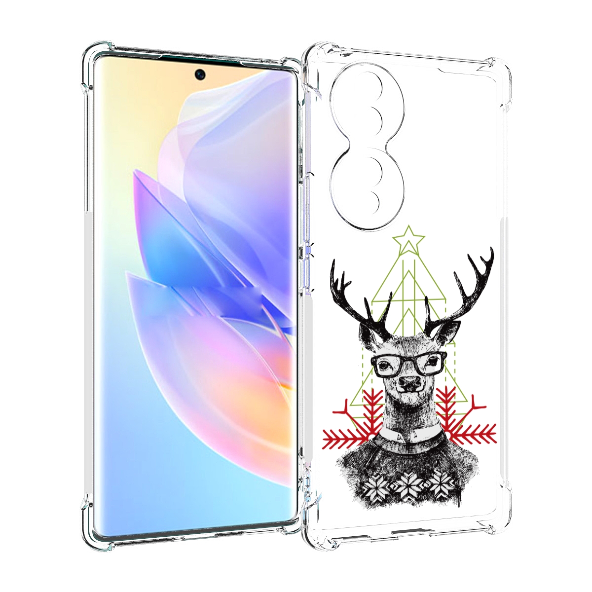 

Чехол MyPads умный олень для Honor 70, Прозрачный, Tocco