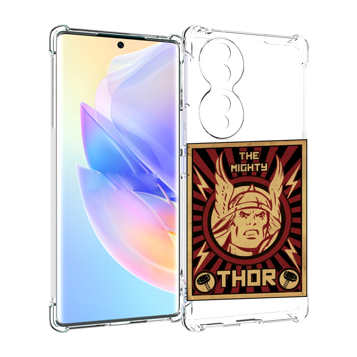 

Чехол MyPads тор лицо для Honor 70, Прозрачный, Tocco