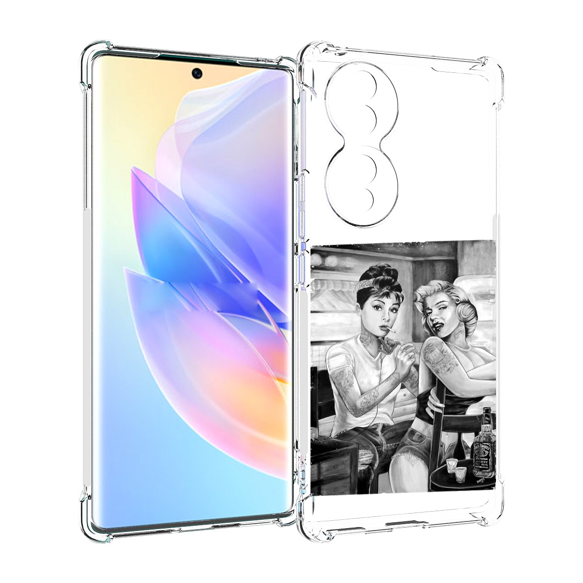 

Чехол MyPads тату мастер для Honor 70, Прозрачный, Tocco