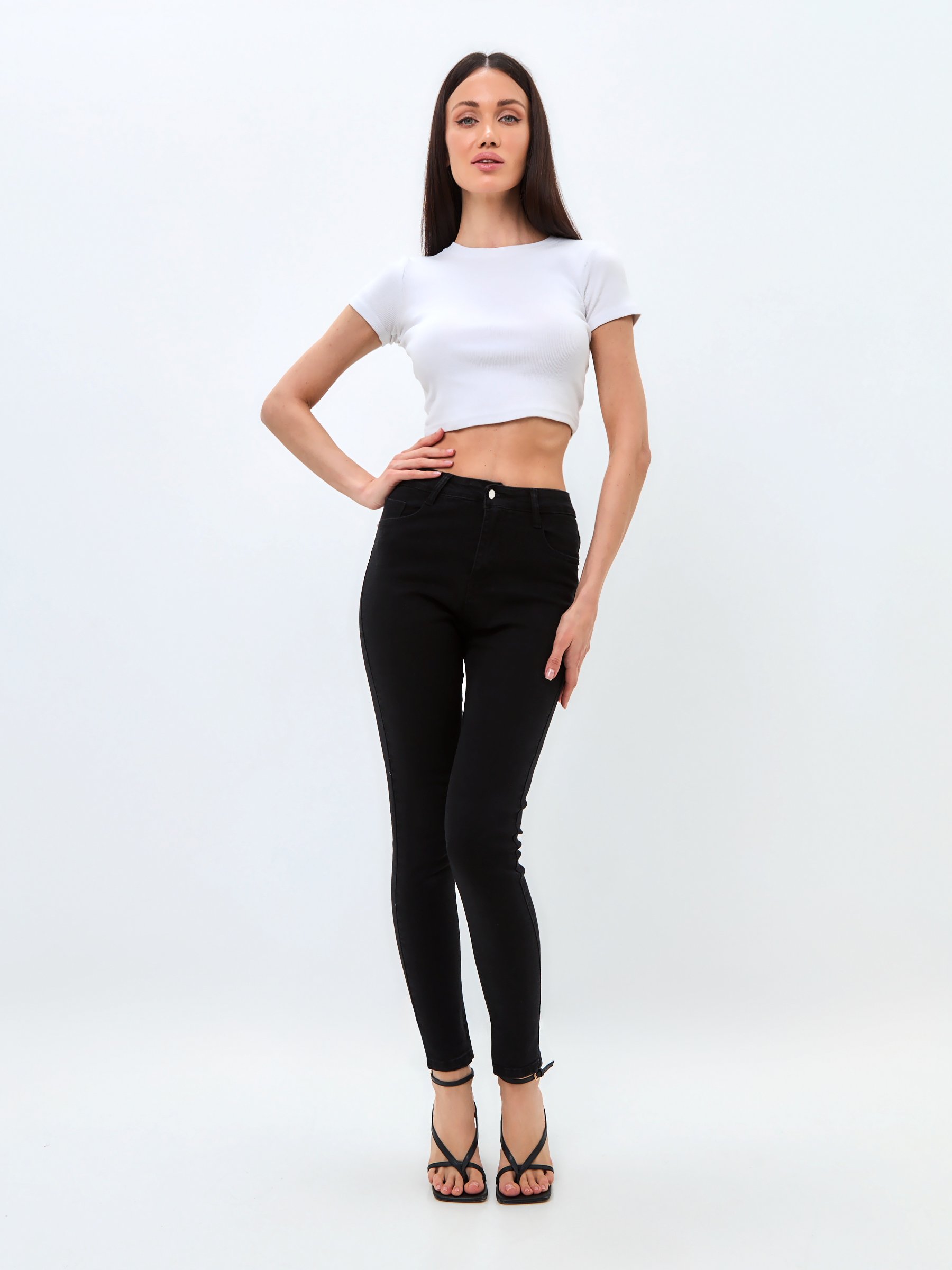 

Джинсы женские NoBrand 230365 черные 31, Черный, 230365