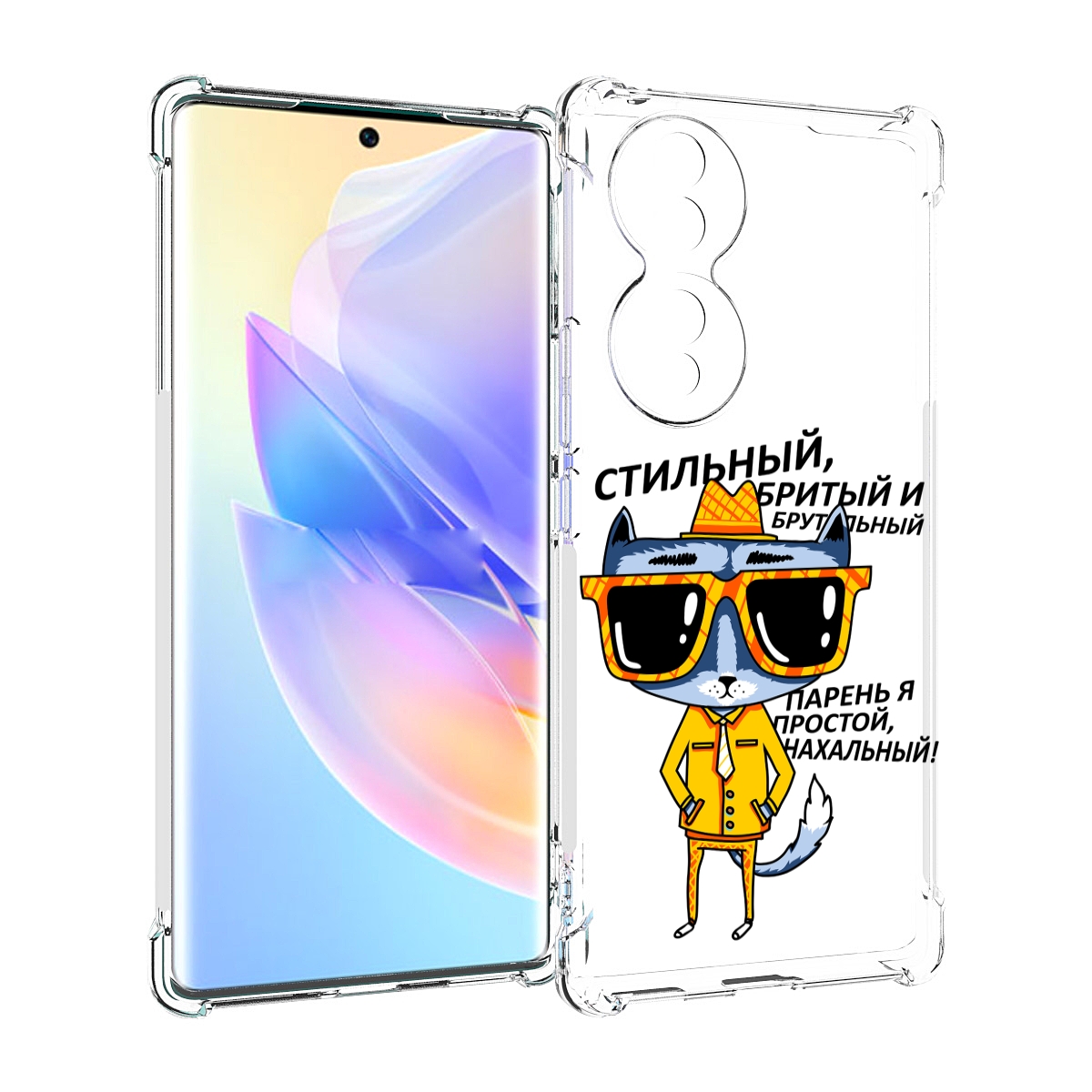

Чехол MyPads стильный кот для Honor 70, Прозрачный, Tocco