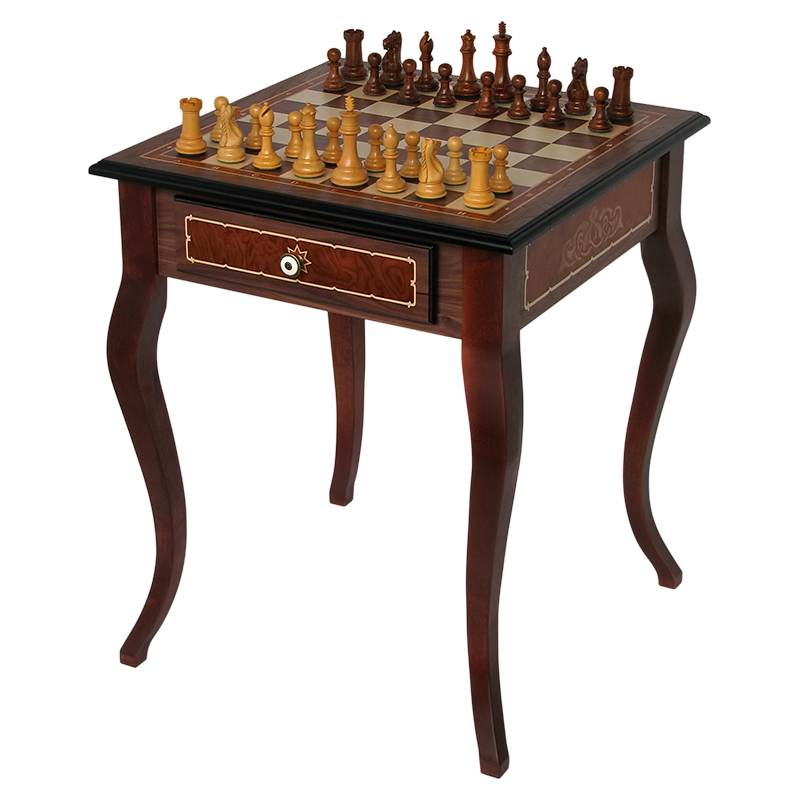Шахматный стол Lavochkashop Турнирный американский орех LS1073 бильярдный стол пирамида weekend tower 10 ф орех 55 994 10 5