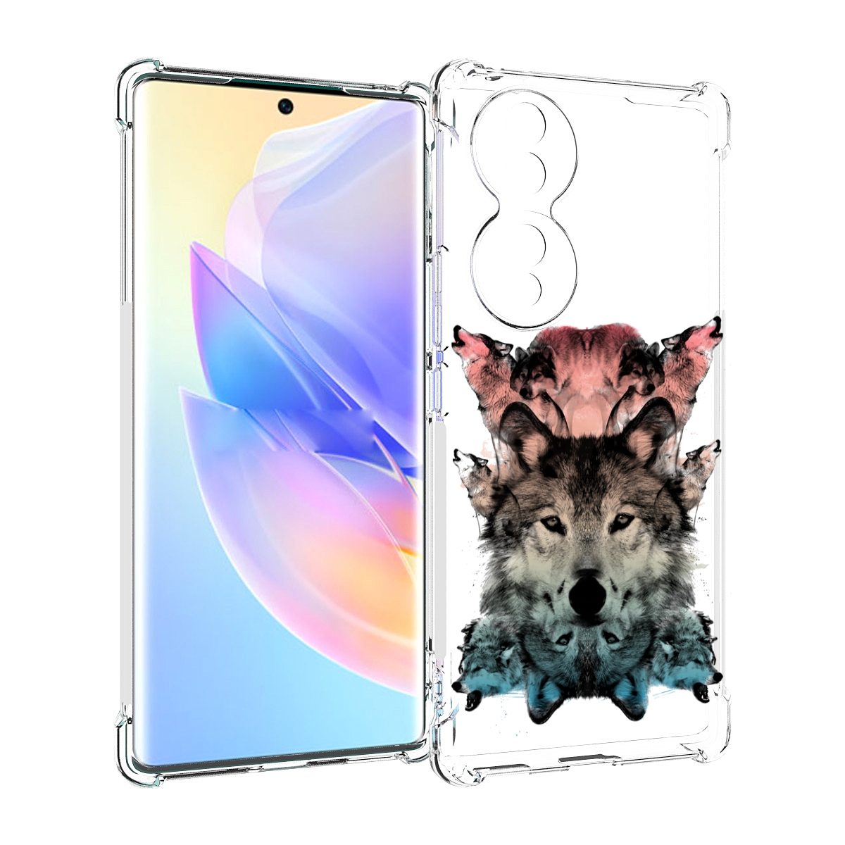 

Чехол MyPads стая для Honor 70, Прозрачный, Tocco