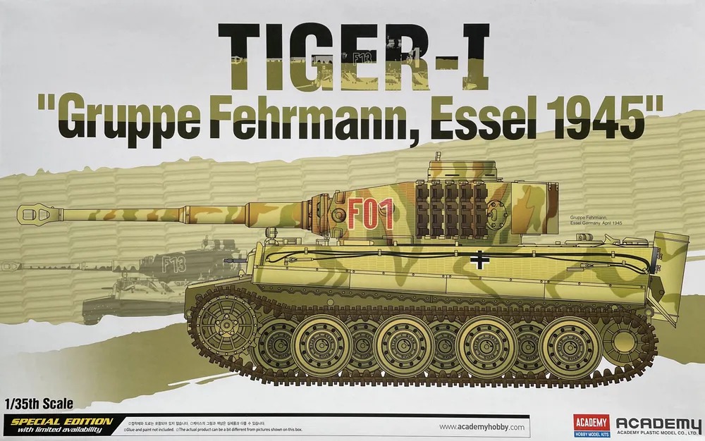 фото 13299 academy 1/35 special edition tiger-i "gruppe fehrmann essel 1945"