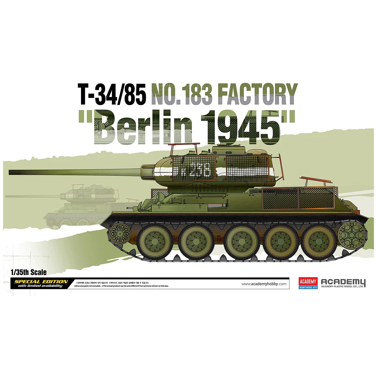 

13295 Academy 1/35 Tанк 34/85 No.183 Factory "Berlin 1945", 13295