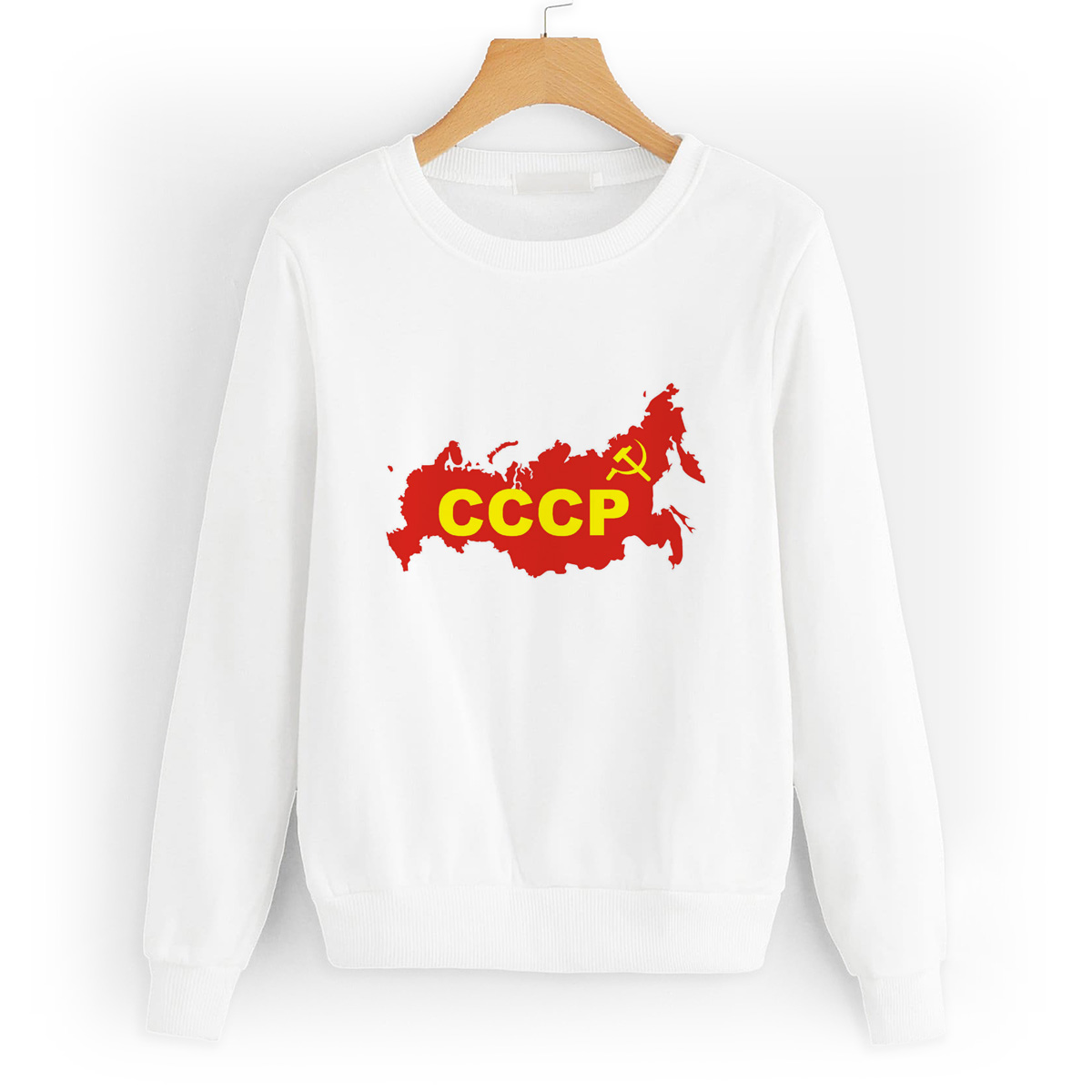 

Свитшот белый CoolPodarok СССР, 2W013624