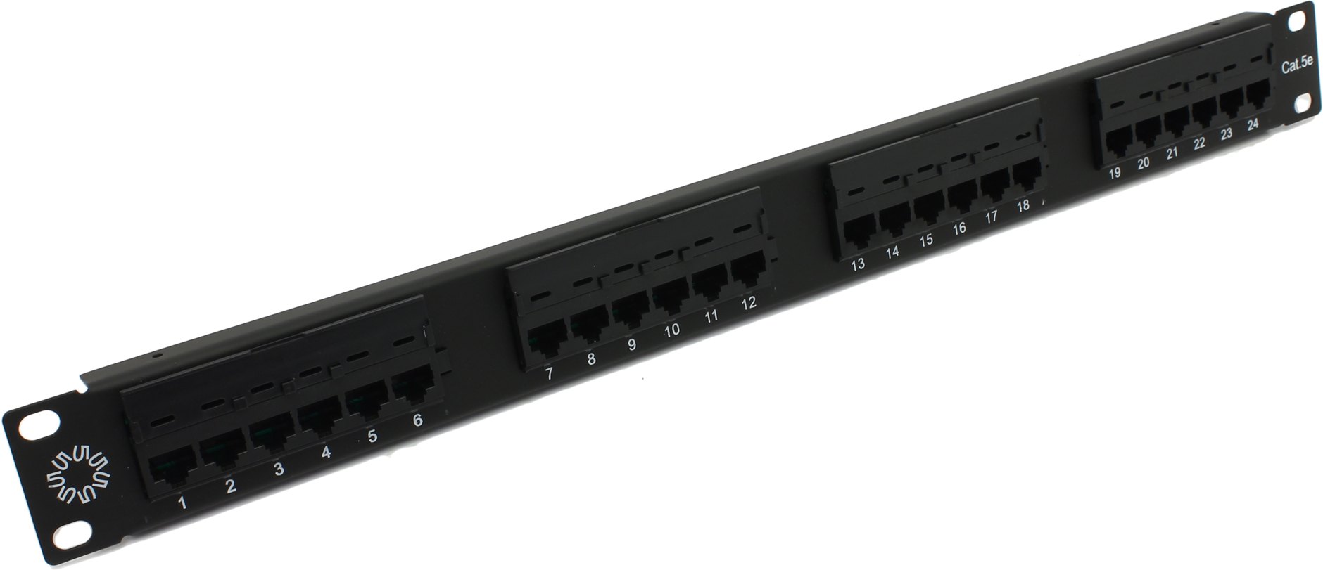 

Патч-панель 24 порта UTP 5e 19" PPU50-01