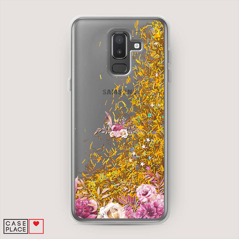 

Чехол Awog на Samsung Galaxy J8 "Нежные розовые цветы", Бежевый, 26590-1