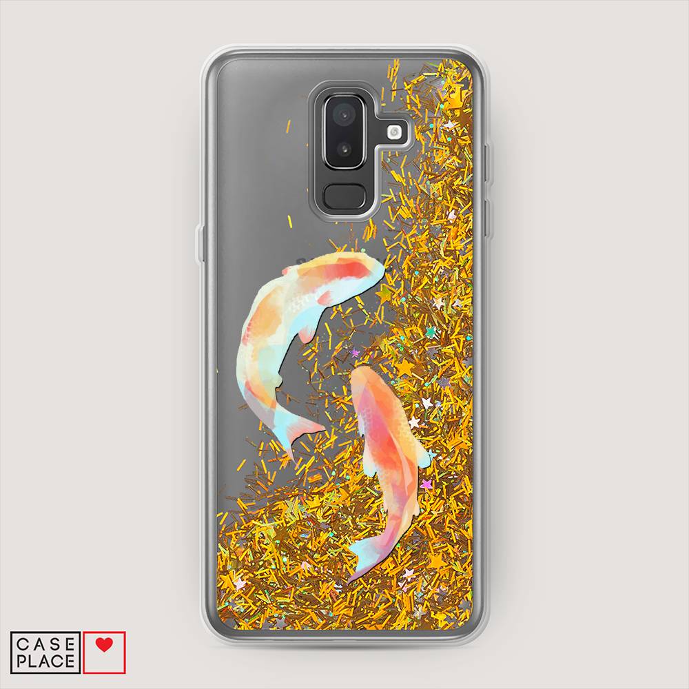 

Чехол Awog на Samsung Galaxy J8 "Акварельные карпы", Оранжевый, 26590-1