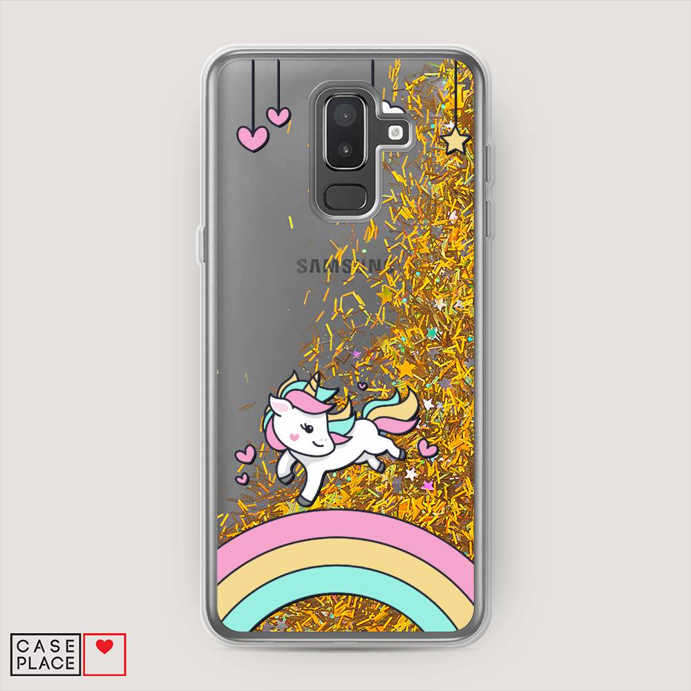 

Чехол Awog на Samsung Galaxy J8 "Единорог на радуге", Прозрачный;разноцветный, 26590-1