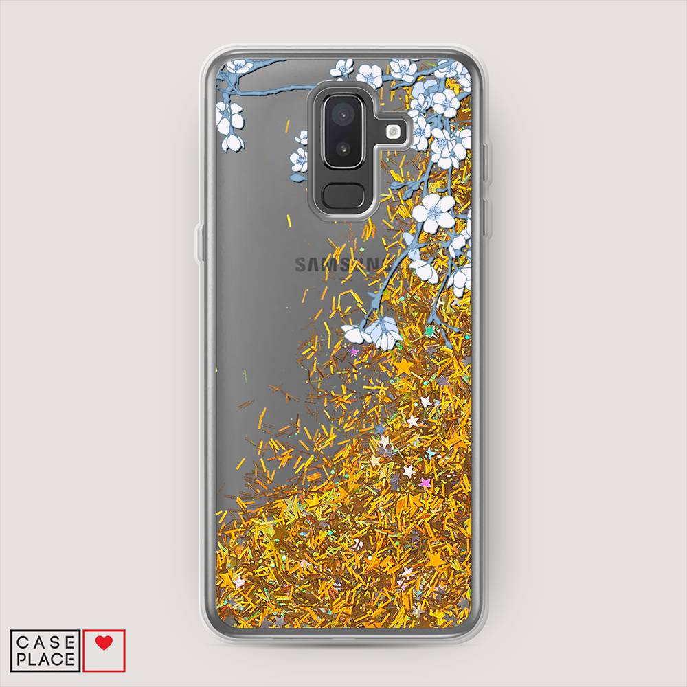 

Чехол Awog на Samsung Galaxy J8 "Цветочная фантазия 3", Голубой, 26590-1
