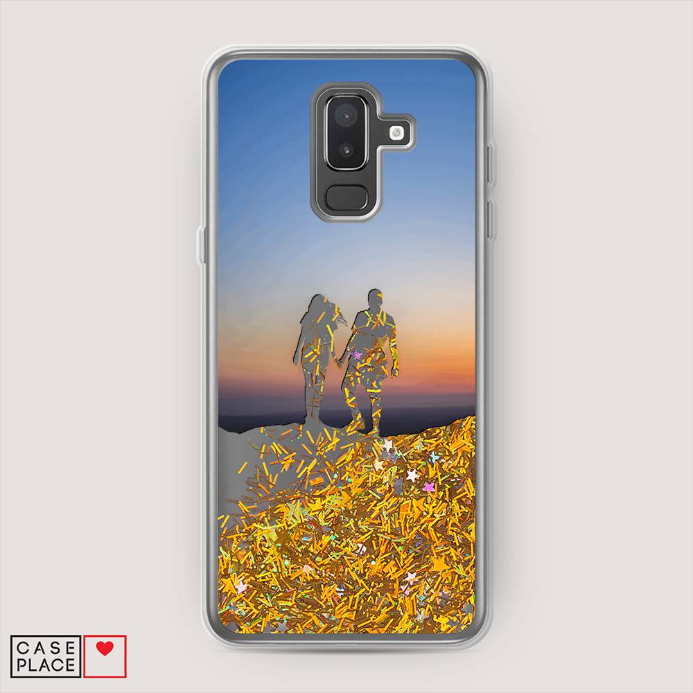 

Чехол Awog на Samsung Galaxy J8 "Пара на краю света", Синий, 26590-1