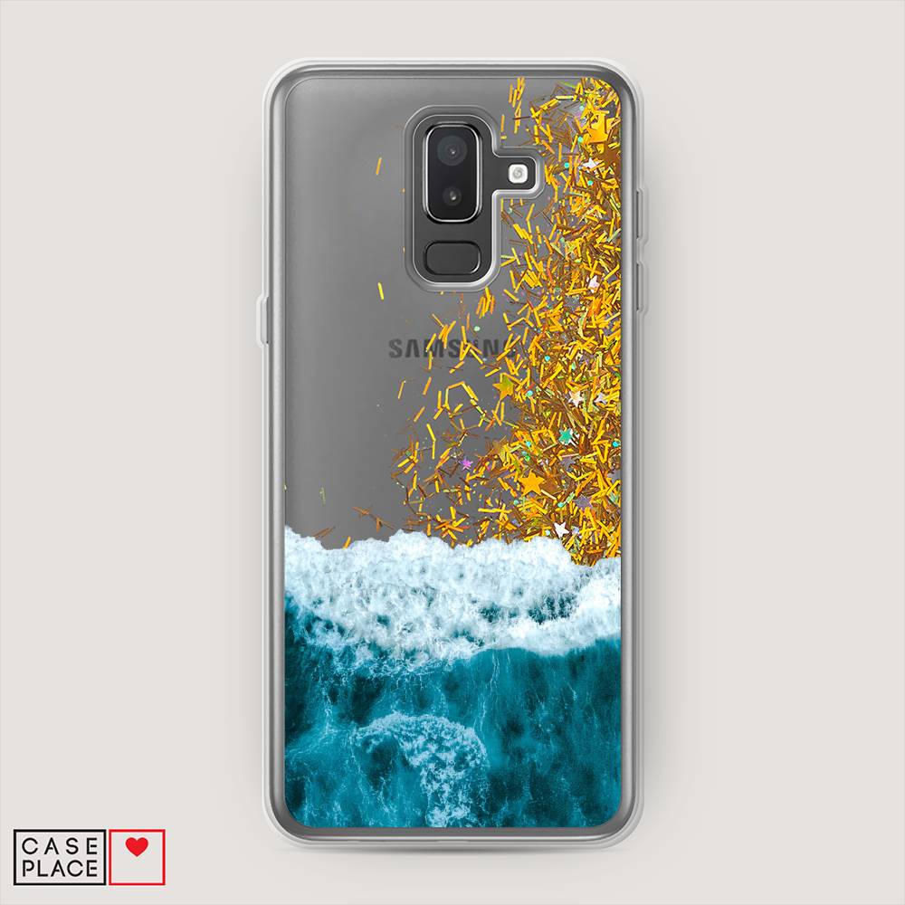 

Чехол Awog на Samsung Galaxy J8 "Морская пучина", Голубой;белый, 26590-1