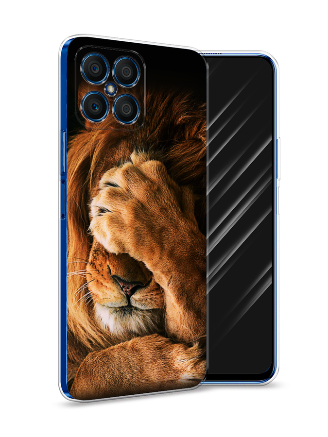 

Чехол Awog на Honor X8 "Львиный стыд", Коричневый;черный, 6107650-1