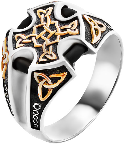 

Кольцо из серебра/золота р. 21,5 Persian KSZ071-KAUCHUK, KSZ071-KAUCHUK