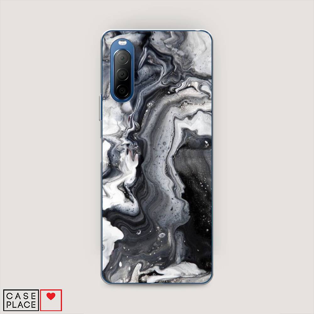 

Чехол Awog на Sony Xperia 10 II "Бело-черные сложные полосы", Разноцветный, 54650-3