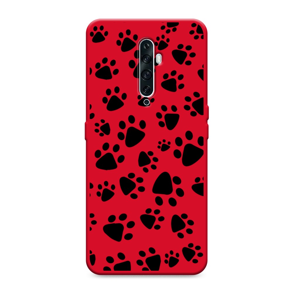 

Чехол Awog на Oppo Reno 2Z "Лапки черные", Разноцветный, 251853-1