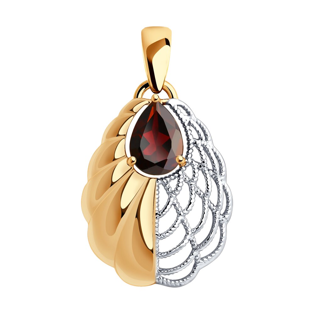 

Кулон из серебра с гранатом Diamant 93-330-01881-1, 93-330-01881-1