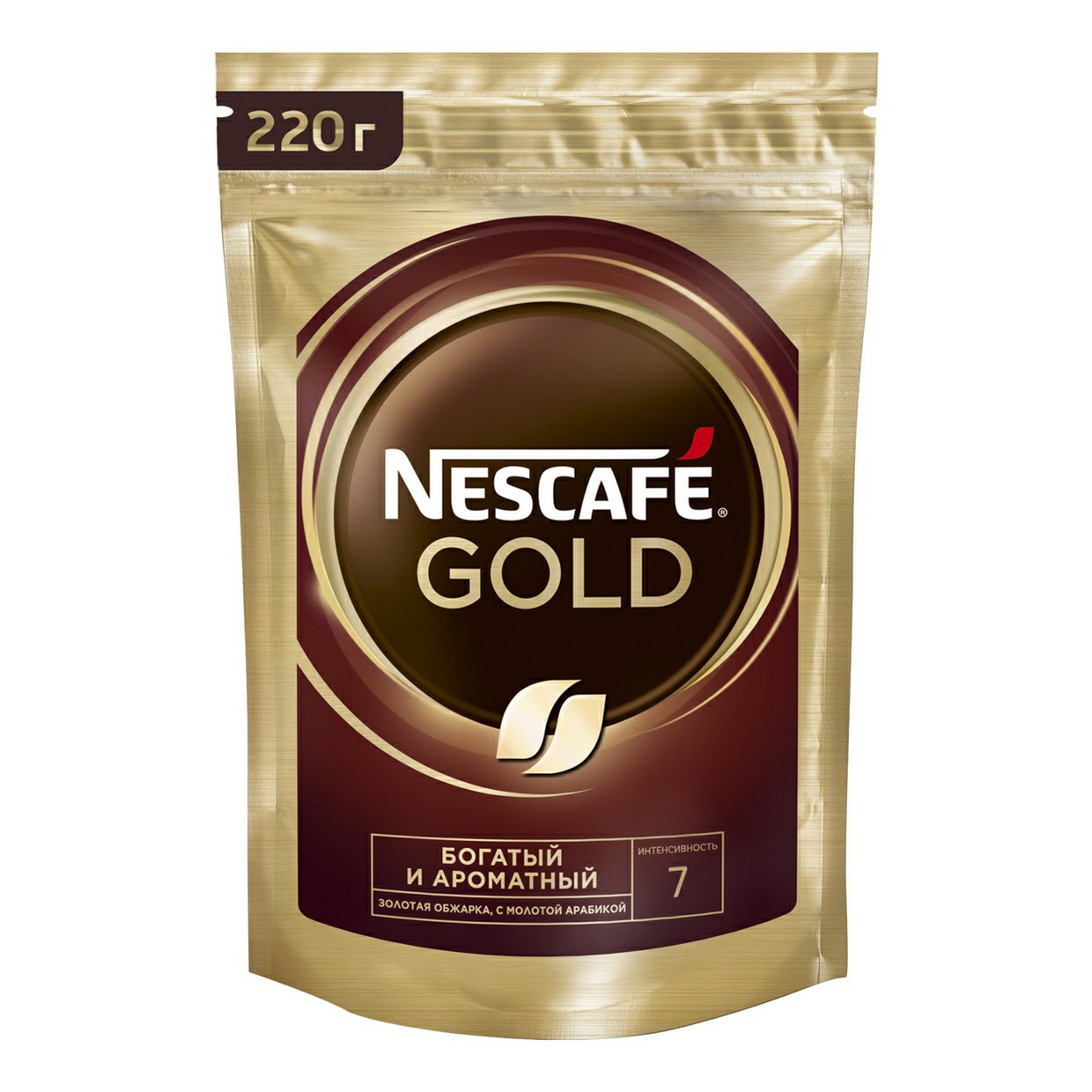 Кофе Nescafe Gold растворимый сублимированный 220 г