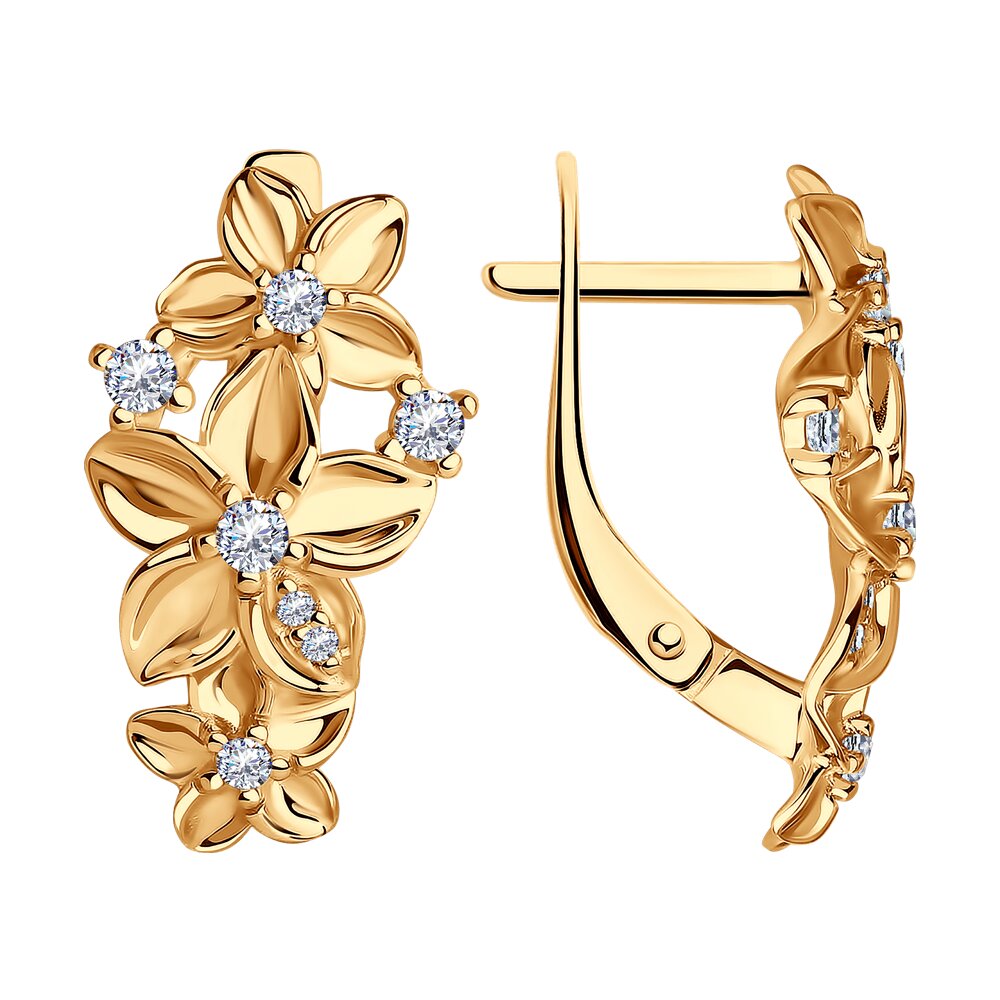

Серьги из серебра с фианитом Diamant 93-120-01637-2, 93-120-01637-2