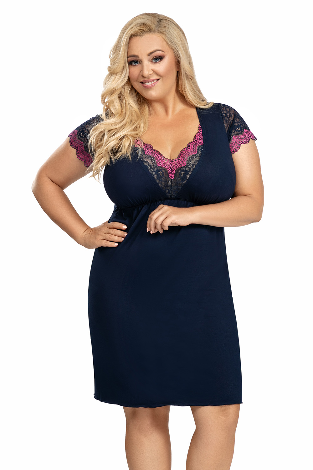 

Ночная сорочка женская Donna Nina plus синяя 4XL, Nina plus