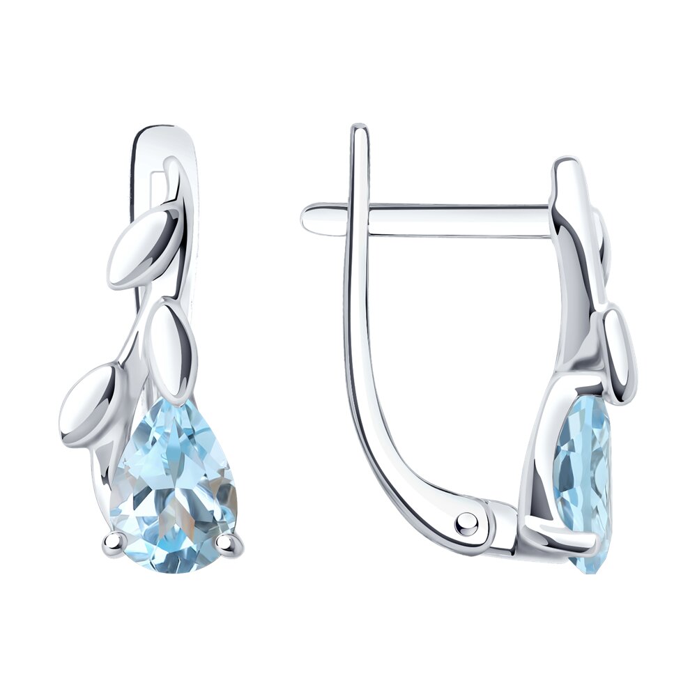 

Серьги из серебра SOKOLOV 92022845, топаз, 92022845