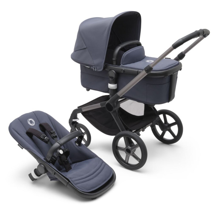 Коляска Bugaboo 2 в 1 Fox 5 шасси Graphite graphite,stormy blue,stormy blue