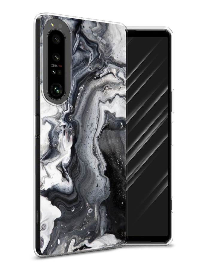 

Чехол Awog на Sony Xperia 1 IV "Бело-черные сложные полосы", Разноцветный, 55150-3
