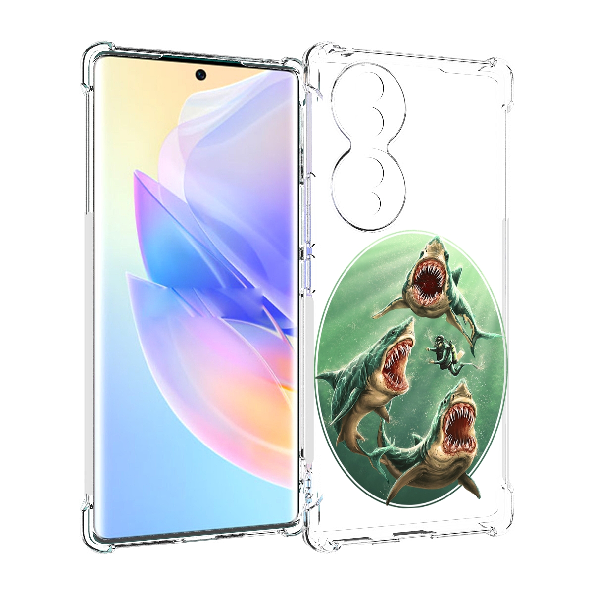 

Чехол MyPads синяя бездна для Honor 70, Прозрачный, Tocco