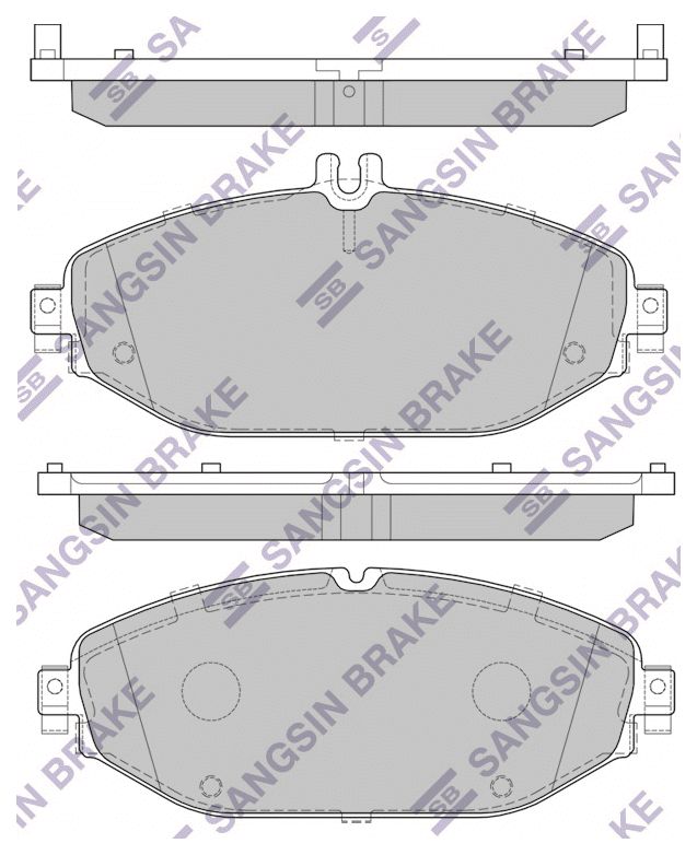 

Тормозные колодки Sangsin brake передние sp4001