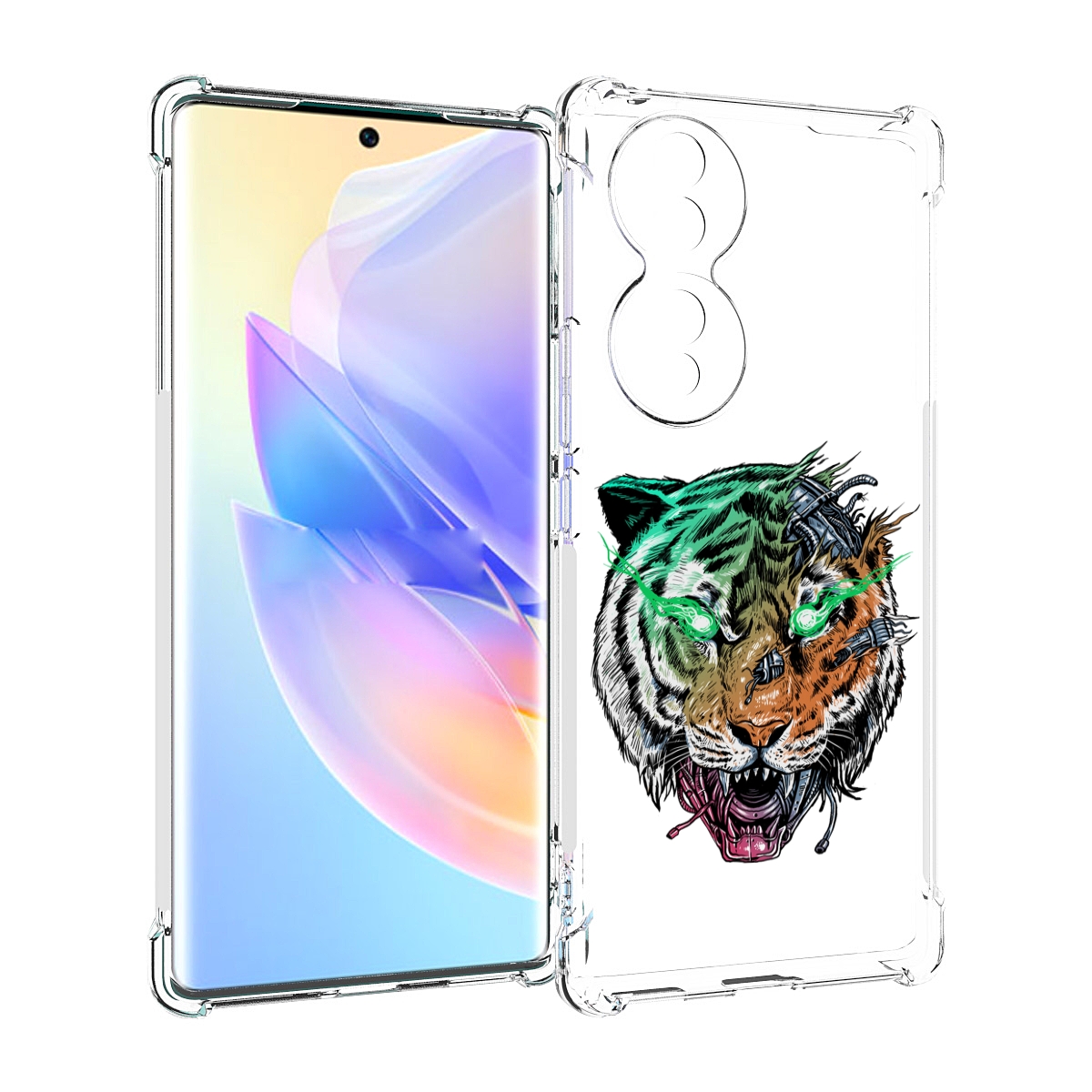 

Чехол MyPads робо-тигр для Honor 70, Прозрачный, Tocco